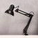 HELP lamp E27, on the clamp (220V) black, h = 55 (811) Risalux