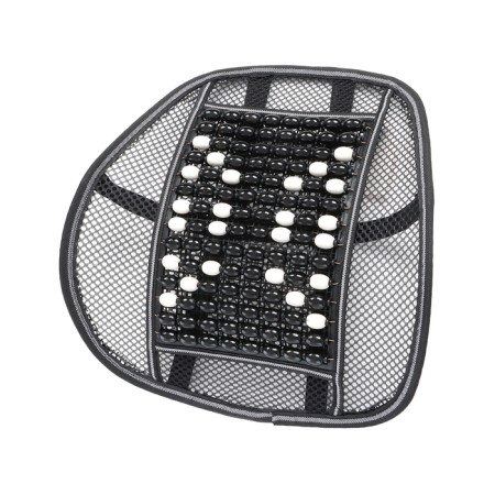 Orthopedic back on the seat with a massager, 40 × 40 cm, black-2