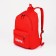 School backpack from textiles on lightning, 3 pockets, red color