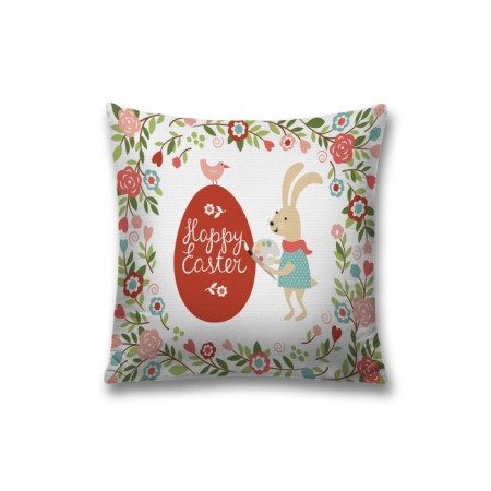 Decorative pillowcase "Easter bunny-artist", on a zipper, size 45x45 cm
