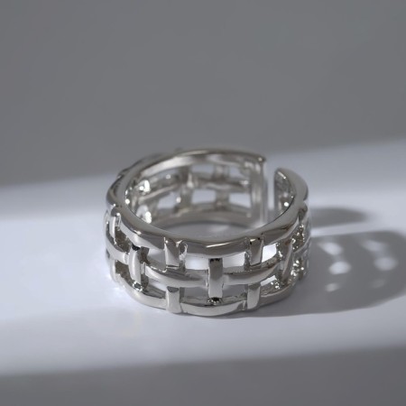 Ring "Grace" mesh, color silver, dimensionless-4