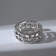 Ring "Grace" mesh, color silver, dimensionless