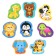 Contour puzzle "Wild Animals", 8 pieces