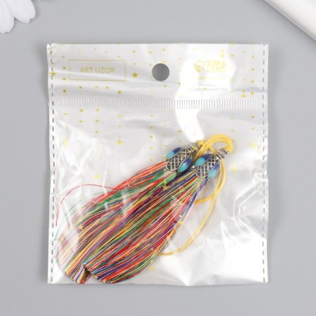 Decor for creativity textiles "Padishah brush" multi -colored set 2 pcs 9x1 cm-3