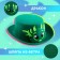 Carnival hat "Dragon", green color
