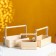 Set of Kashpo wooden gift elegant "Classic", 3 in 1, with a pen, natural