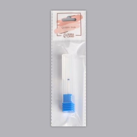 Ceramic milling cutter for a “thin” manicure, medium cut, D 2 × 8 mm, in a plastic case, white color-4