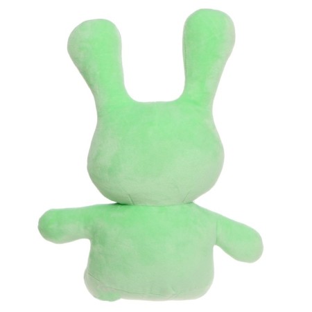 Soft toy "Rabbit Lucky", green color, 20 cm-2