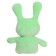 Soft toy "Rabbit Lucky", green color, 20 cm