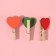 Brongs for sewing "with heart", 3.5 × 2 × 1 cm, 10 pcs, color colorful color