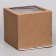 Confectionery packaging with a window, craft, 25 x 25 x 24 cm