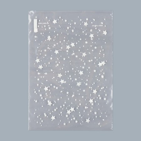 Propylene packet "Stars", 12.5 x 18 cm-1