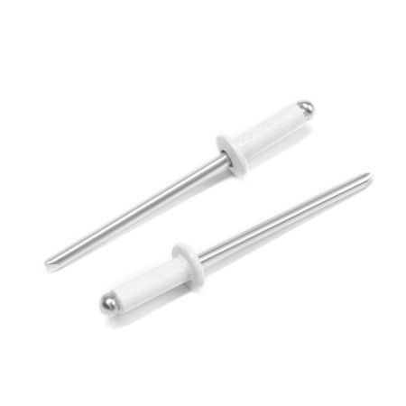 Rolls of the tundra krep, exhaust, aluminum-old, 3.2x8 mm, white, 50 pcs
