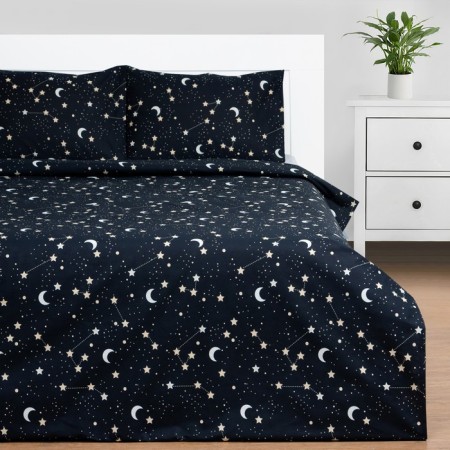 Set: Crystick and 2 pillowcases "Star Sky" 143x215 cm, 50x70 cm - 2 pcs, 100% cotton-2