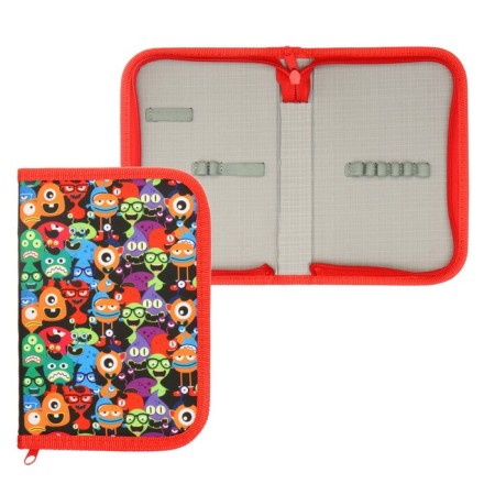 School Penal on a zipper 13 x 19.5 cm "Montrustriki", fabric, 1 section