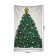 Decorative panel with photo printing "Elepery Christmas tree", vertical, size 100x150 cm