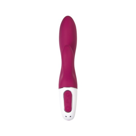SATISFYER HEATED AFFAIR vibrator with clitoral stimulant, red color-9