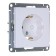 The socket "W59" Sche RS16-152-1-86, 16 A, single, with salary, with protective curtains, white