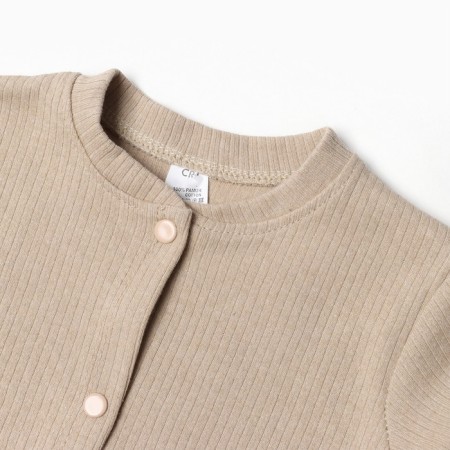 Kit (blouse, trousers) children, beige color, height 92 cm-1