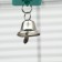 Toy for birds "Four -sided mirror", 3.5 x 3 x 14 cm, green
