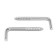 Scurop-Kostle, tundra, white zinc, 3x40 mm, 10 pcs