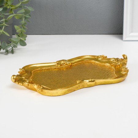 Standing interior polystone "Duchess" gold 24.5x13.5x2.2 cm-3