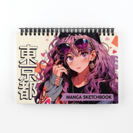 Sketchbook in a solid cover on the crest A5, 80 liters. 100 g/m "Anime"-7