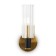 Wall lamp 40W, 1HE14, 24.7x10 cm, brass
