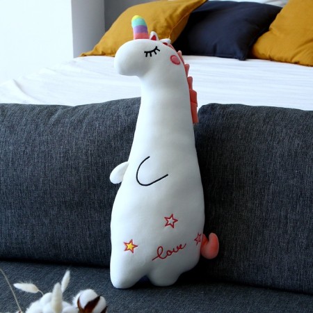 Soft toy-podushka "Unicorn", 60 cm, white color