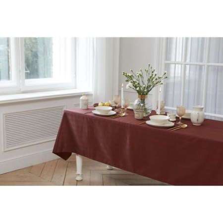 The tablecloth "Ethel" Shine 150*180 +/- 3cm, central chocolate, pl. 192 g/m2, hl with VGMO-4
