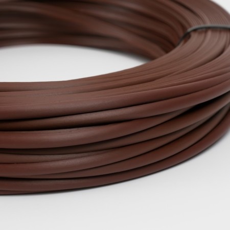 Artificial rattan is smooth 6 mm 100 m half a pipe (chestnut)-2