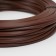 Artificial rattan is smooth 6 mm 100 m half a pipe (chestnut)