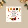Postcard-Mini "Break", birds 7 x 7 cm, New Year