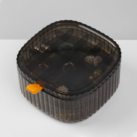Organizer for storage of decorations "Leo" level 3, 32 cells, 15 × 15 × 7.5 cm, brown color-2
