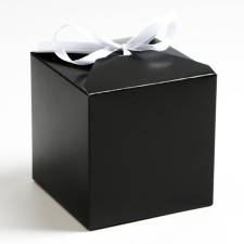 Black folding box, 10 x 10 x 10 cm