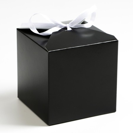 Black folding box, 10 x 10 x 10 cm