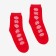 Women's socks "Snowflakes" color red, size 23-25