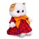 Soft toy "Lee Baby in a dress with an orange bow", 20 cm