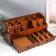 Casket wood for jewelry and cosmetics 2 Brown boxes 35x16.5x17 cm