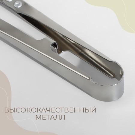 Scissors for cutting threads Premium, steel, 10.8 cm, silver color-2