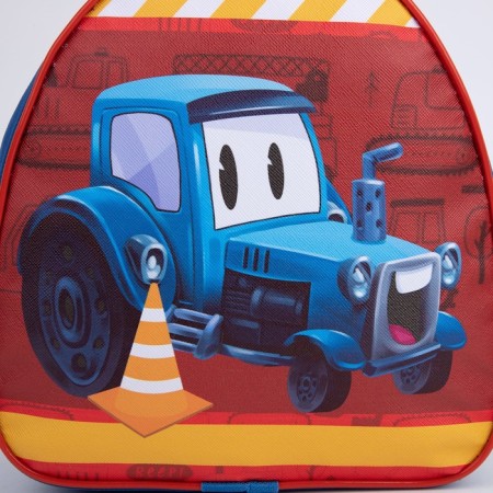 Baby backpack for the boy "Tractor", 23x20.5 cm, lightning department-2