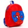 Blue backpack, with a zipper, with a pocket, 19 x 22 cm "Spider-Men", Spider-Man