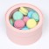 Gift box "Pink peach" covered with a window, 18 x 10 cm