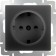 Grozen with grounding and curtains WL08-SKGS-01-IP44, Black Color Black
