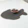 Rug for a bowl and a tray "Fish", gray, 42x32 cm