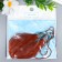 Decor for creativity textiles "Padishah brush" Red set 2 pcs 9x1 cm