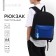 School textile school with pockets, 38x29x11 cm, black color