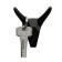 Furniture hook Cappio Horn, two -rod, black