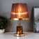 Justine table lamp 1x60W E27 chocolate-gold 21.5x21.5x34 cm Risalux