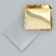 Cookie box, confectionery packaging with PVC lid, "sparkling", 13 x 13 x 3 cm